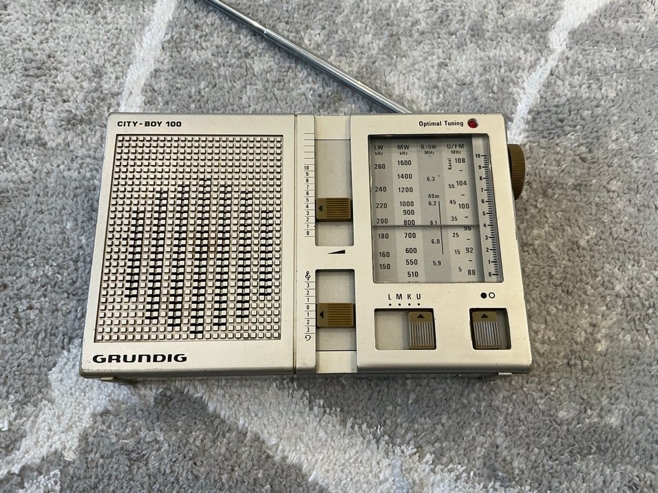 Beyaz Gri grundig Radyo Müzik Sistemi - Görsel 2