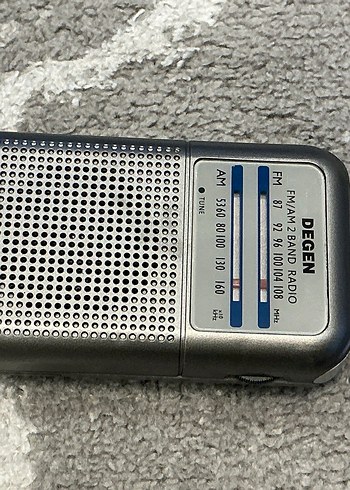 DEGEN FM/AM 2 Bantlı Gri Radyo - Görsel 2