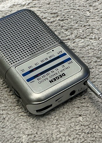 DEGEN FM/AM 2 Bantlı Gri Radyo - Görsel 7