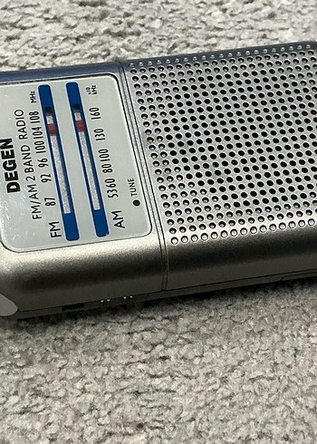 DEGEN FM/AM 2 Bantlı Gri Radyo - Görsel 9