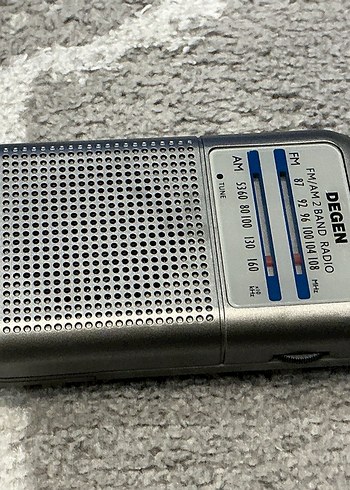 DEGEN FM/AM 2 Bantlı Gri Radyo - Görsel 6