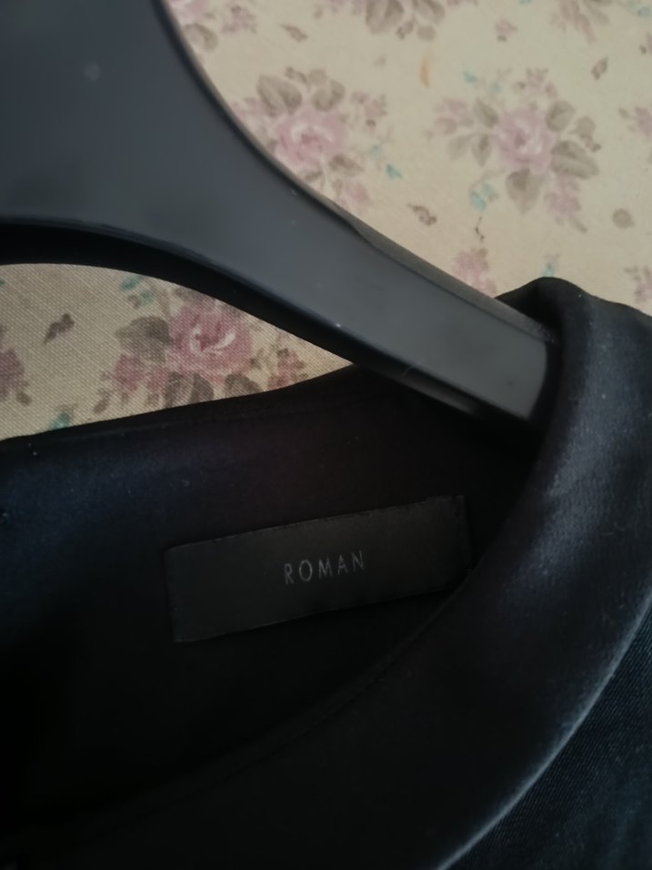 roman çok sık midi siyah elbise - Görsel 3