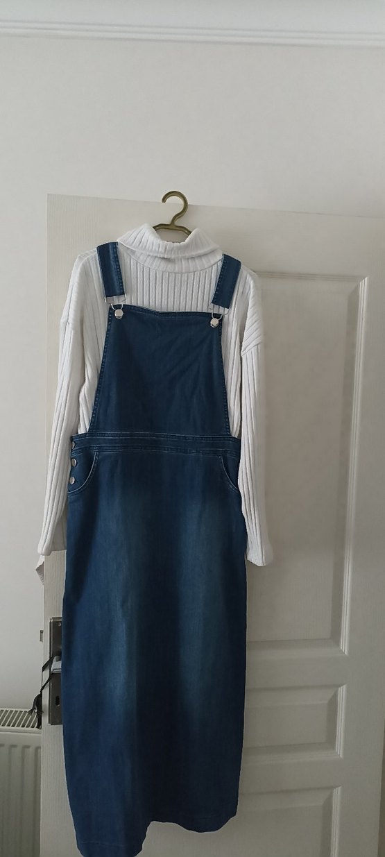 Lacivert Midi Kot Tulum - Görsel 3