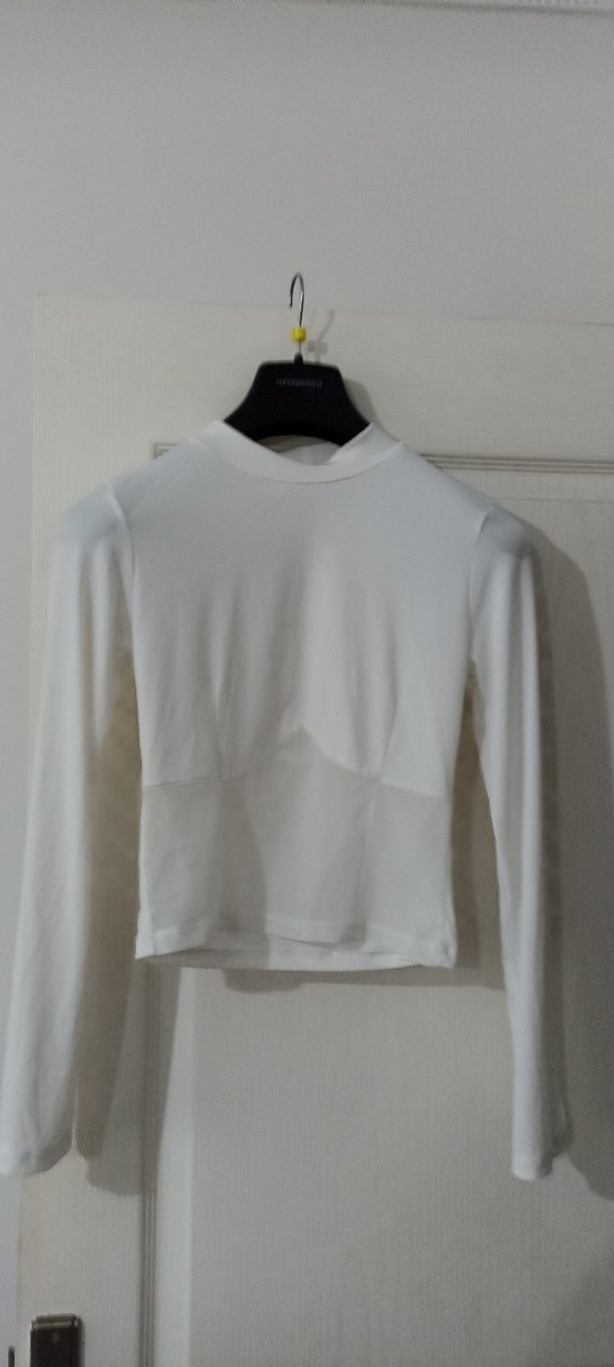 Kadın Beyaz Uzun Kollu Bluz - Görsel 2