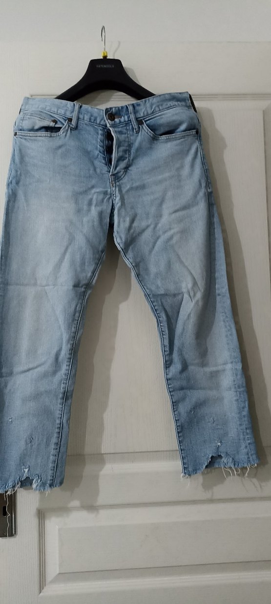 Mavi Regular Fit Düğmeli Erkek Kot Pantolon - Görsel 2