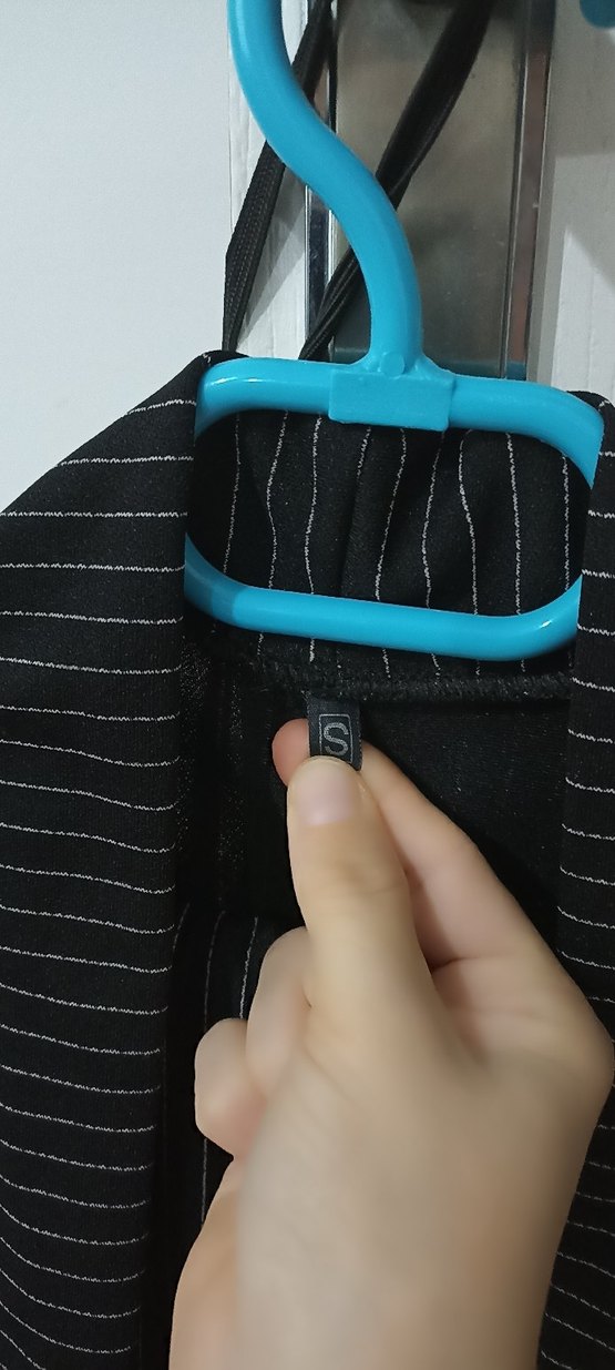 Siyah Keten Uzun Hamile Ceketi - Görsel 3