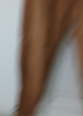 Bej Rahat Kesim Keten Kadın Pantolon - Görsel 3