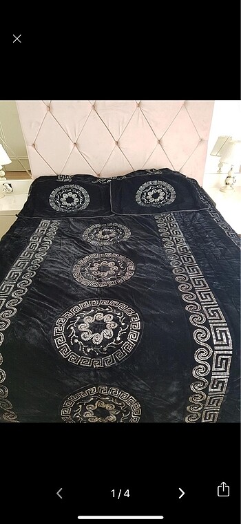 Kadife yatak örtüsü