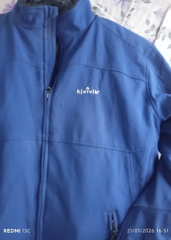 Mavi Fermuarlı Erkek Kayak Montu kielvik marka - Görsel 2