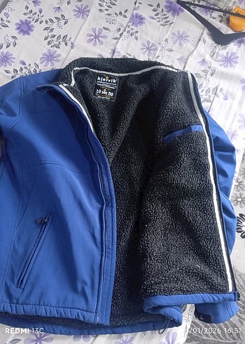 Mavi Fermuarlı Erkek Kayak Montu kielvik marka - Görsel 4