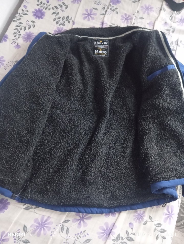 Mavi Fermuarlı Erkek Kayak Montu kielvik marka - Görsel 3