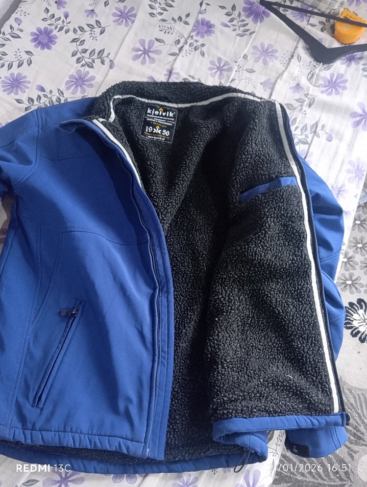 Mavi Fermuarlı Erkek Kayak Montu kielvik marka - Görsel 4