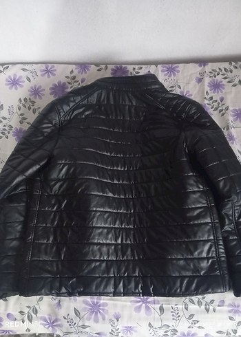 Siyah Deri Erkek Biker Ceket - Görsel 3