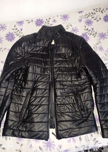 Siyah Deri Erkek Biker Ceket - Görsel 2