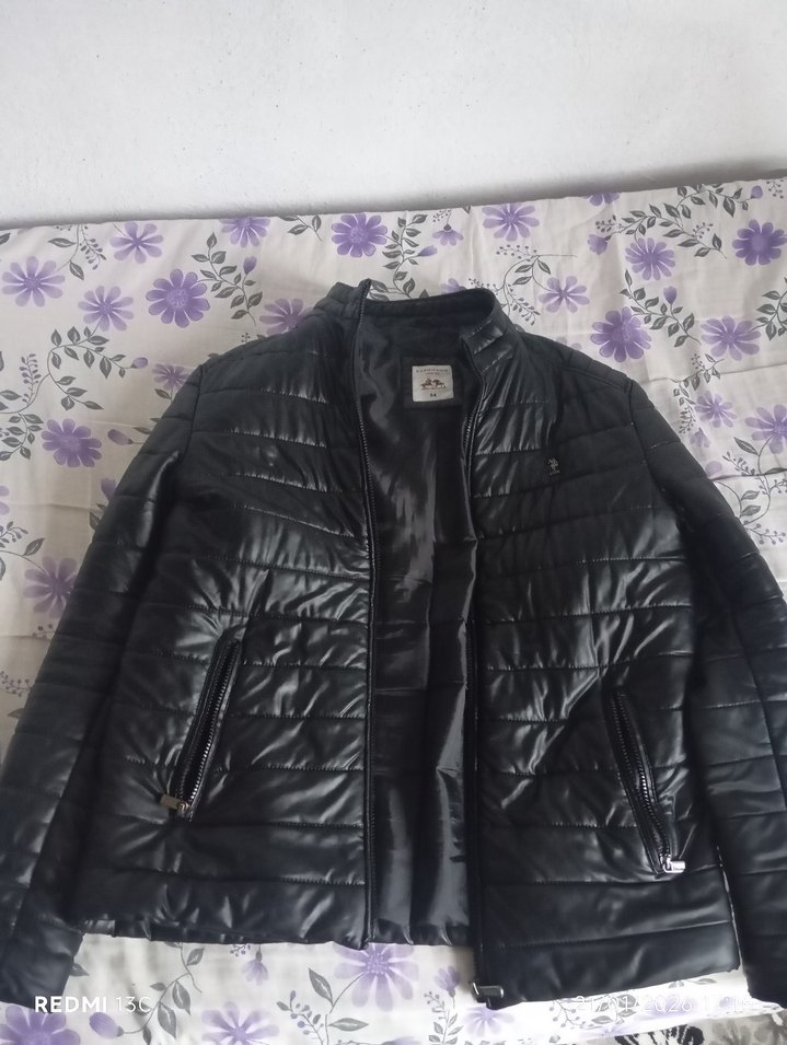 Siyah Deri Erkek Biker Ceket - Görsel 4