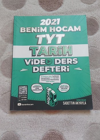 2021 Benim Hocam TYT Tarih Video Ders Defteri