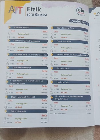 Beden Renk AYT Hazırlık Biyoloji, Kimya ve Fizik Soru Bankası Seti
