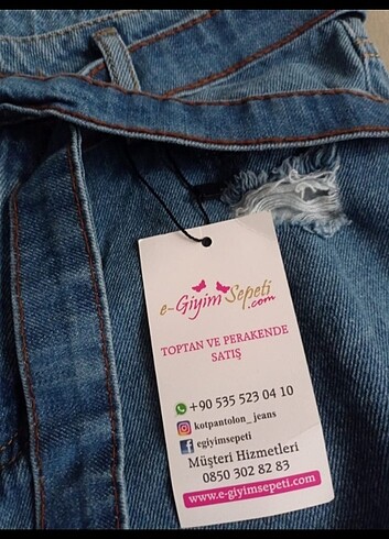 28 Beden mavi Renk Kot pantolon