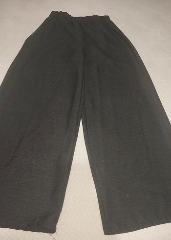 Siyah V Yakalı Uzun Keten Tunik - Görsel 12