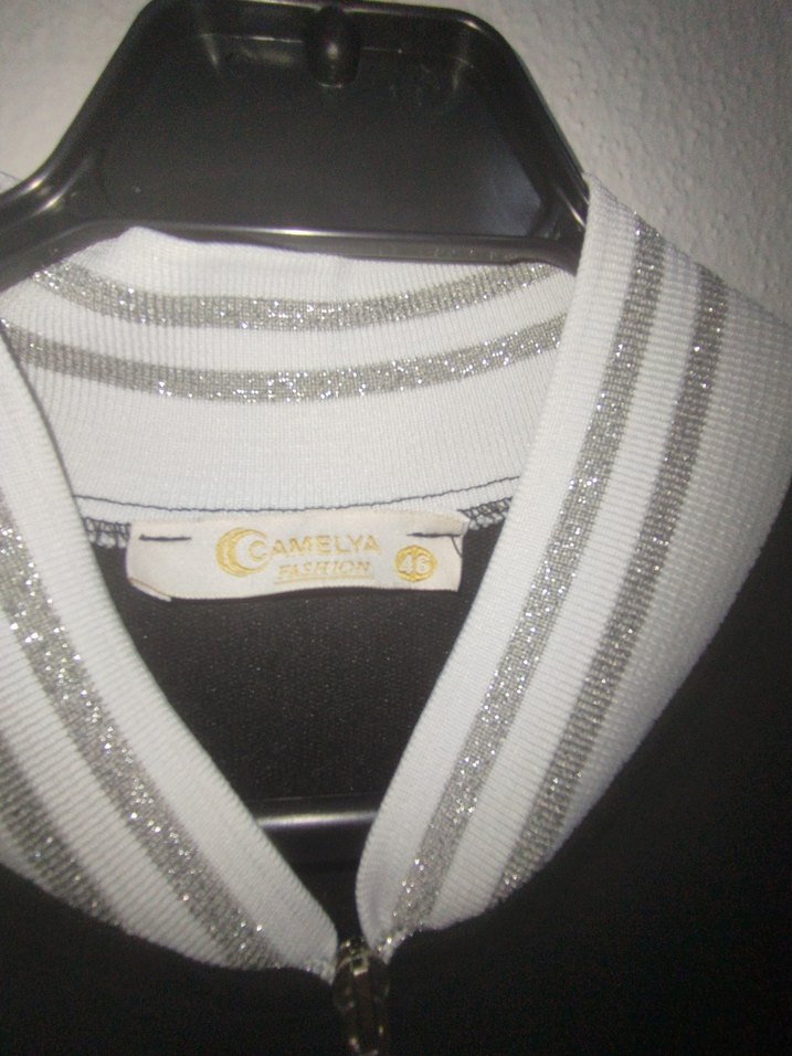 Gri Fermuarlı Strappy Hamile Hırkası - Görsel 2