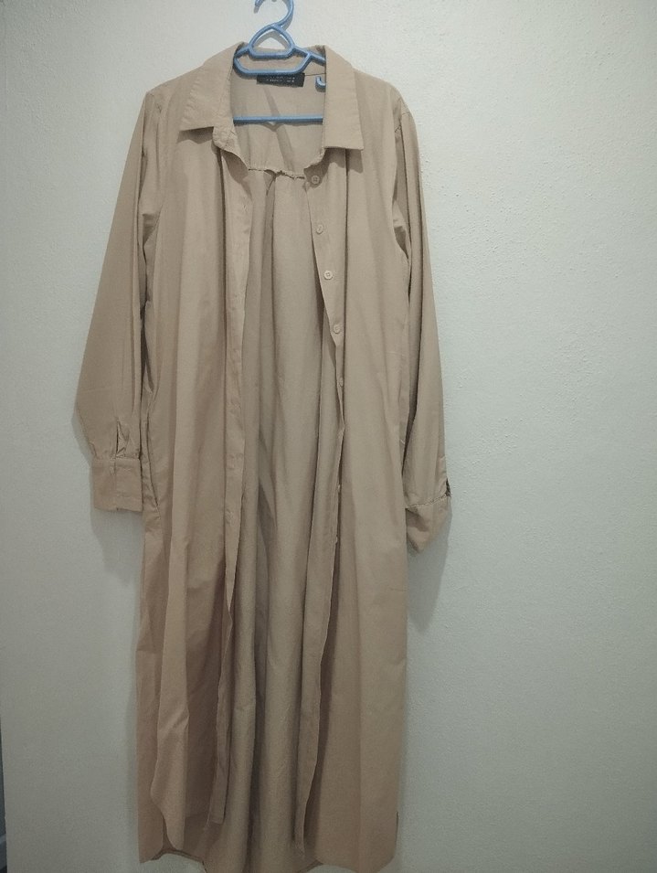 Bej Uzun Kesim tunik - Görsel 2