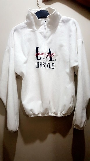 Yaka Fermuarlı Sweatshirt