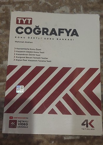 TYT Coğrafya Konu Özetli Soru Bankası 4K