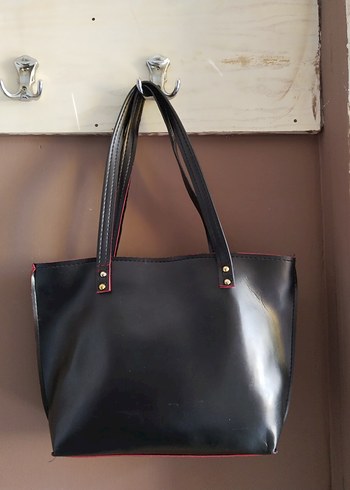 Siyah Deri Kadın Omuz Çantası - Görsel 5