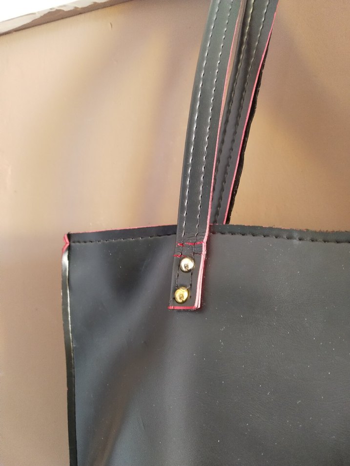 Siyah Deri Kadın Omuz Çantası - Görsel 3