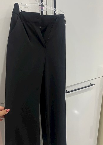 34 Beden Siyah Kadın Kumaş Pantolon