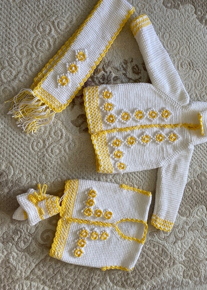 Örme bebek takımı - Görsel 2