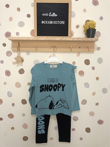 Snoopy taytlı takım