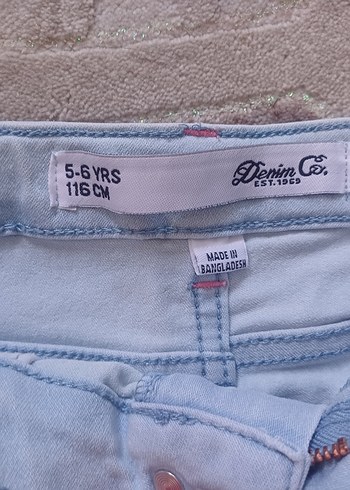 DENİM CO 5-6 yaş kız çocuk kot şort - Görsel 2