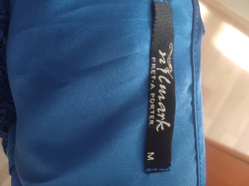 TEK OMUZ MİNİ ABİYE SAKS MAVİ - Görsel 4