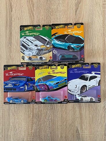 Hot Wheels Premium Silhouettes Seti