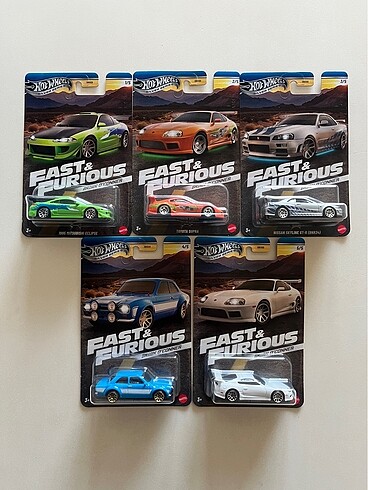 Hot Wheels Brian O Conner 5?li Seti
