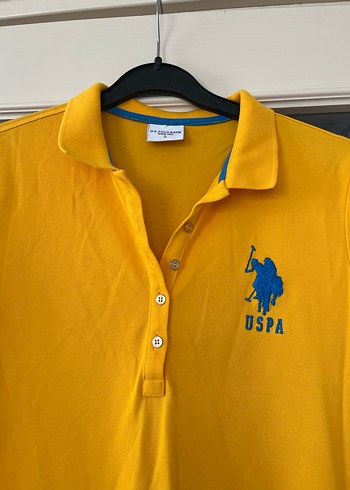 Sarı Polo Yaka Midi Kadın Elbise - Görsel 2