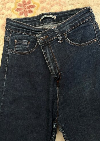 Lacivert Kadın Denim Pantolon - Görsel 2