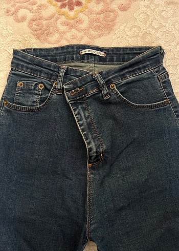 Lacivert Kadın Denim Pantolon - Görsel 2