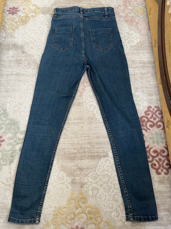 Lacivert Kadın Denim Pantolon - Görsel 3