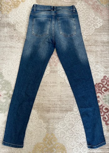Kadın Mavi Denim Regular Fit Jean - Görsel 3