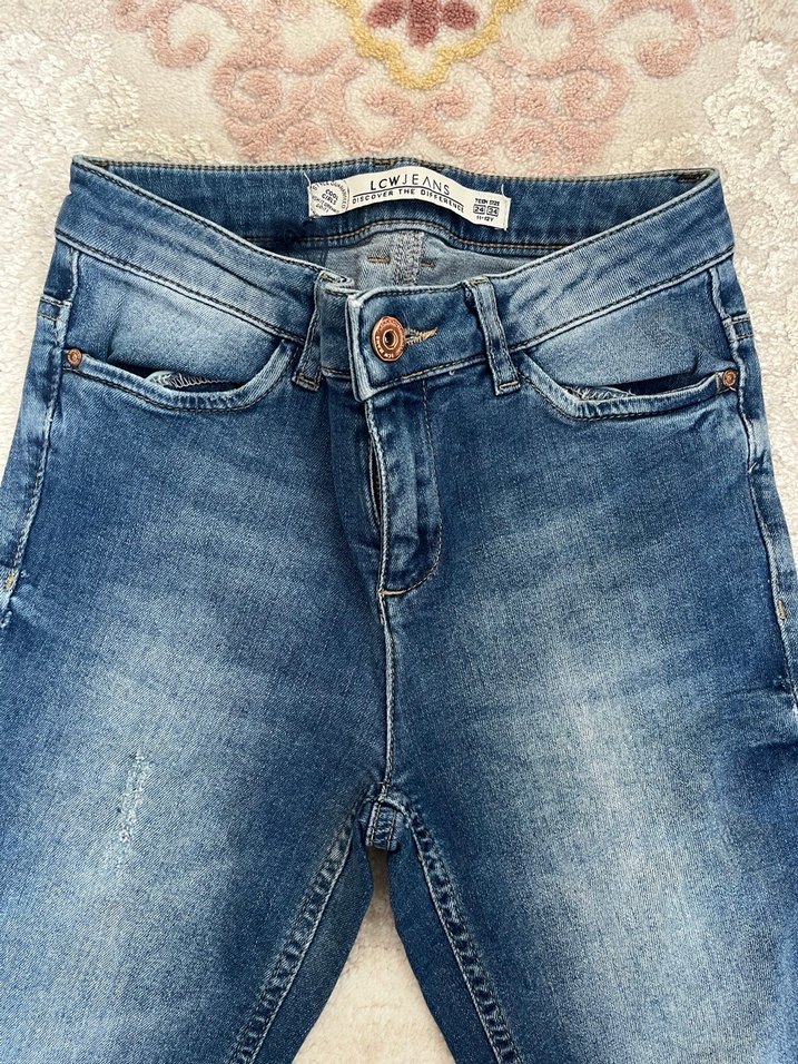 Kadın Mavi Denim Regular Fit Jean - Görsel 2