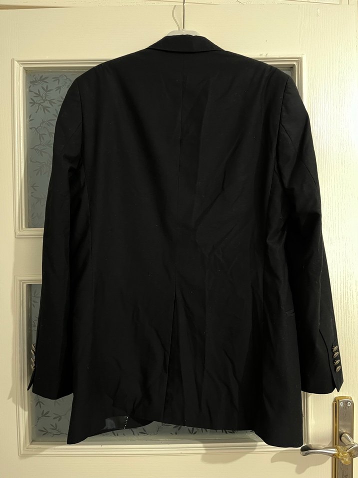 Erkek Düğmeli Siyah Ceket - Görsel 2