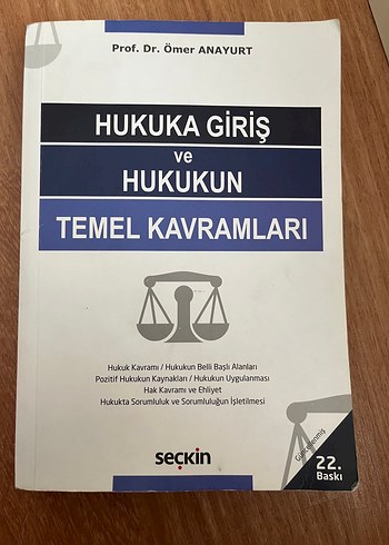 Hukuka Giriş ve Hukukun Temel Kavramları