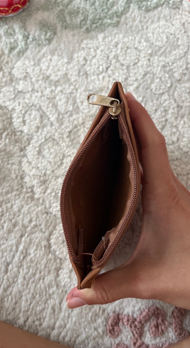 Kahverengi Deri Kadın Cüzdanı - Görsel 2
