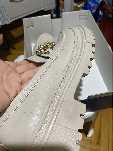 39 Beden Topuklu loafer hiç giyilmedi