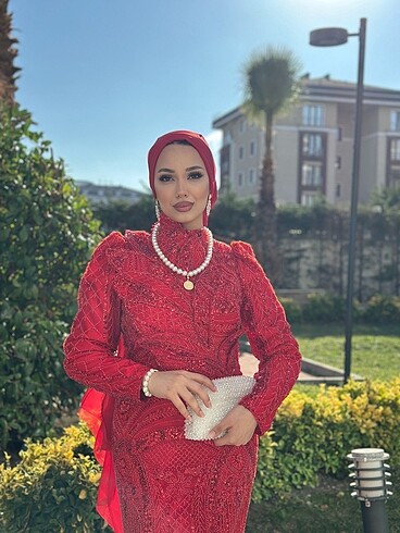 40 Beden Abiye taşlı