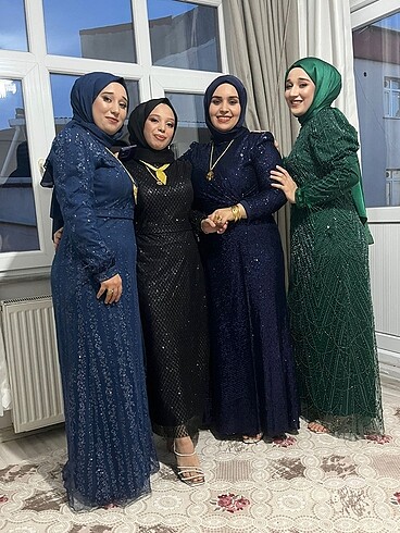 Diğer Abiye lacivert paletli