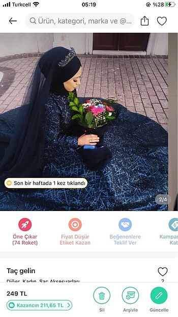 Beden Gelin tacı