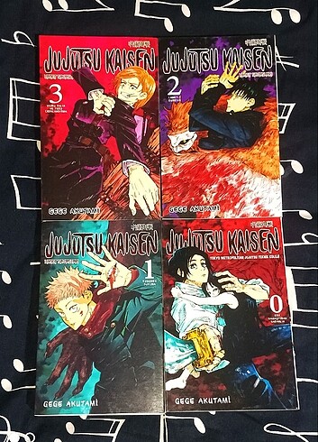 Jujutsu kaisen manga ilk dört cilt 